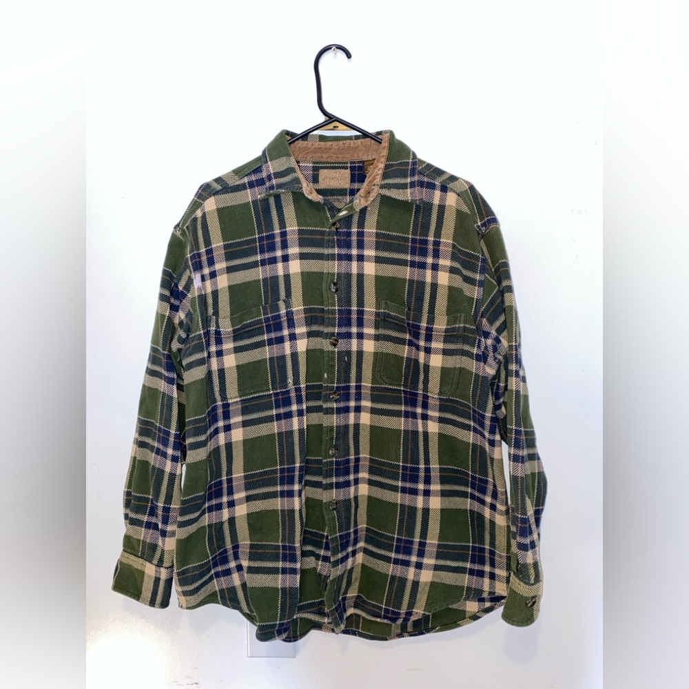 St. John’s Bay Green Flannel Large